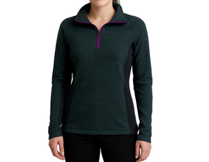 Columbia sweatshirt woman's size xs soft pullover gray black half zip top fleece